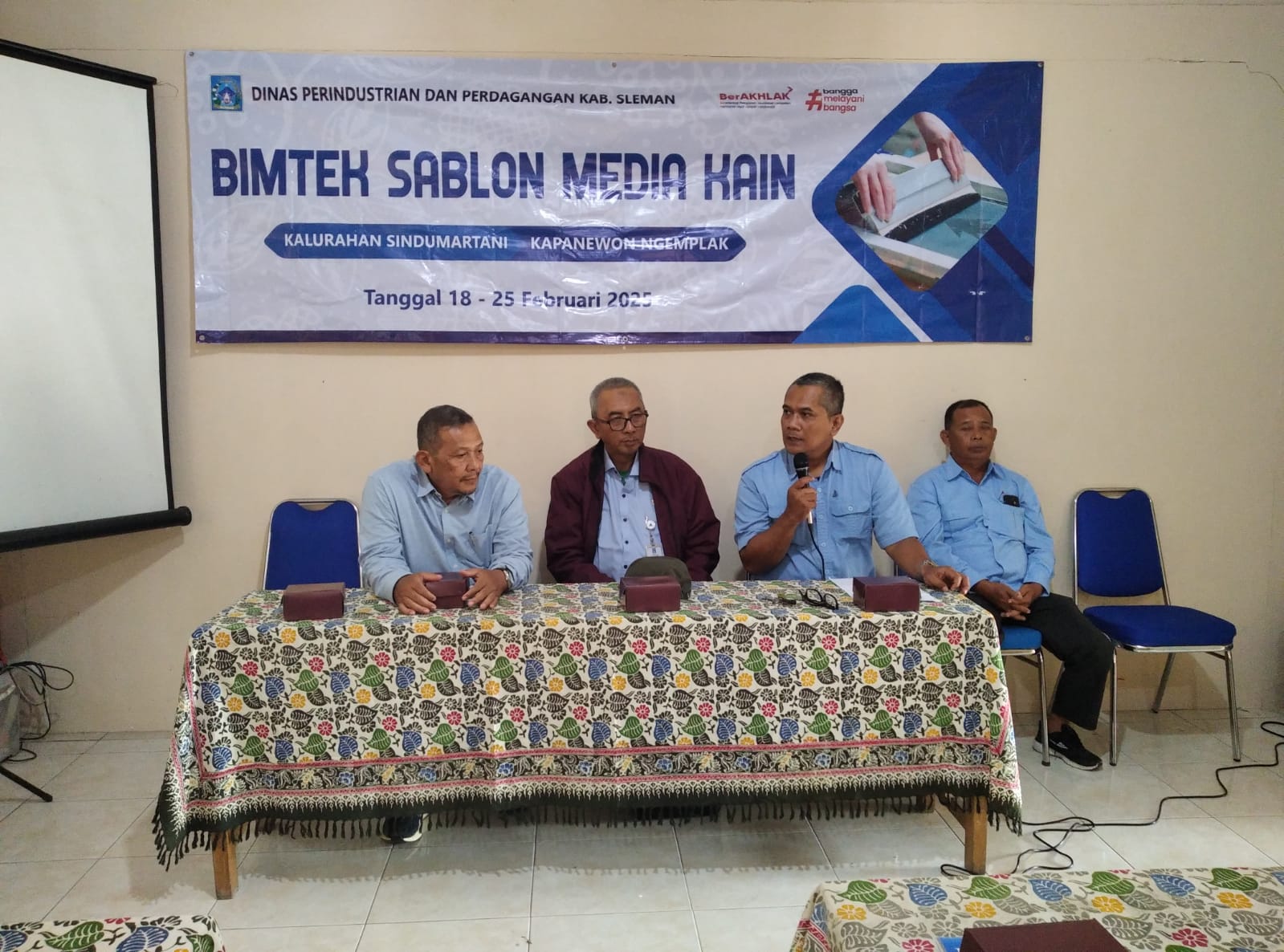Pembinaan Bimtek Sablon Media Kain